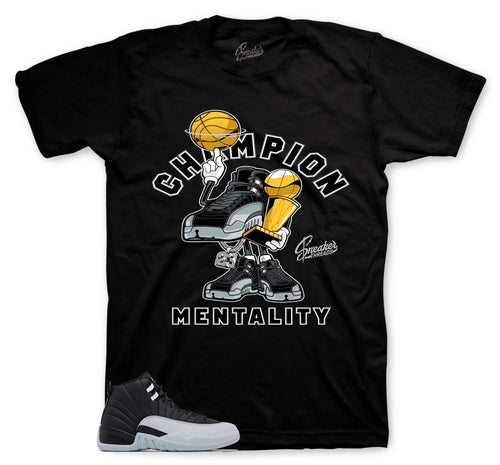 Retro 12 Wolf Grey Champion Mentality Shirt