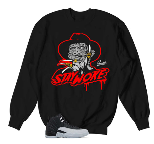 Retro 12 Wolf Grey Stay Woke Sweater