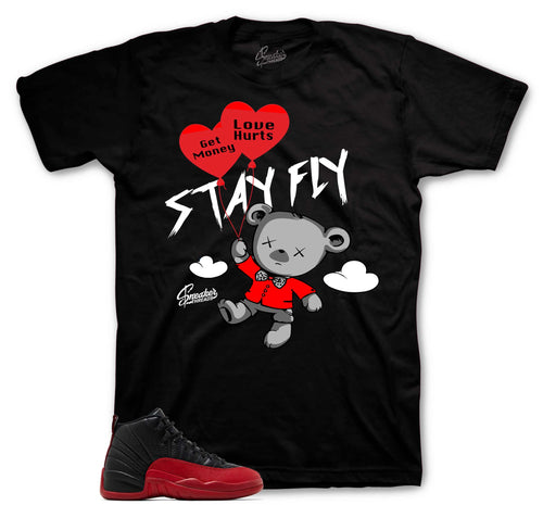 Retro 12 Flu Game Money Over Love Shirt