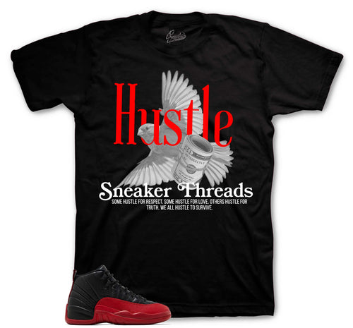 Retro 12 Flu Game Hustle Bird Shirt