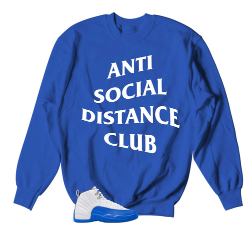 Retro 12 Blueberry Social Distance Sweater