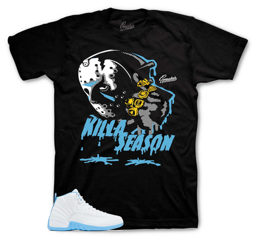 Retro 12 University Blue Killa Season Shirt