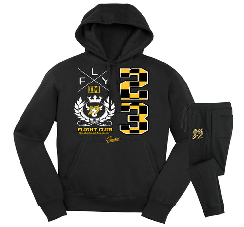 Retro 12 Taxi Flight Hoodie Jogger Set