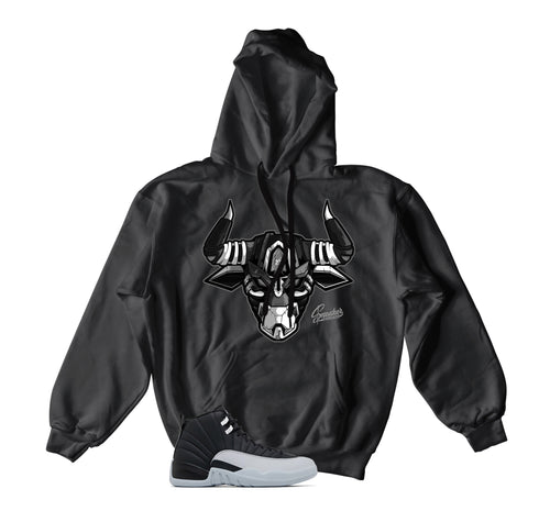 Retro 12 Wolf Grey War Bully Hoody