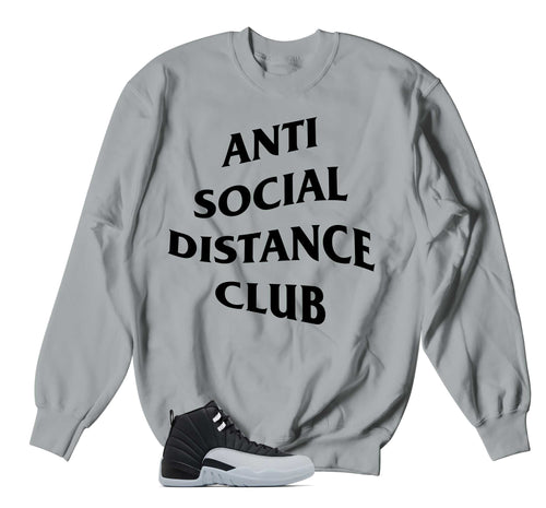 Retro 12 Wolf Grey Social Distance Sweater