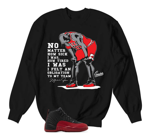 Retro 12 Flu Game No Matter Sweater