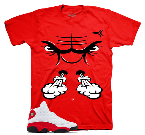 Retro 13 Chicago Raging Face Shirt
