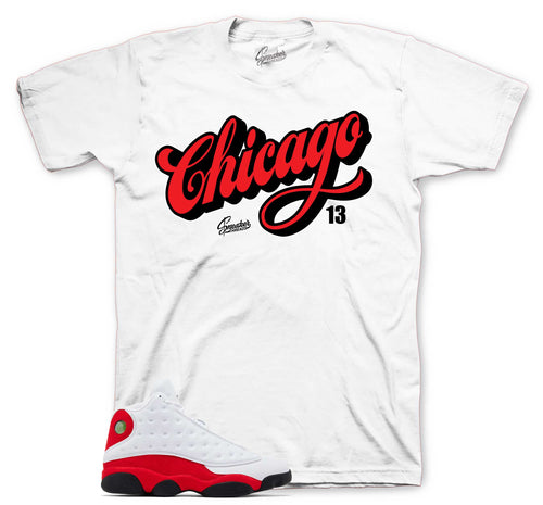 Retro 13 Chicago Script Shirt