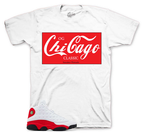 Retro 13 Chicago Enjoy Chi WHITE Shirt