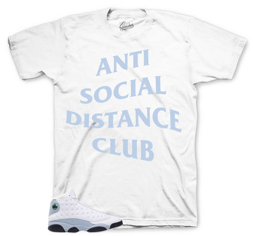 Retro 13 Blue Grey Social Distance Shirt
