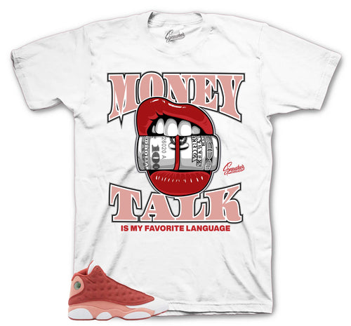 Retro 13 Dune Red Money Talk Shirt