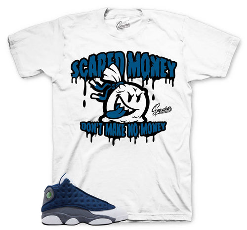 Retro 13 Flint Scared Money Shirt