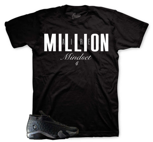 Millionaire Mindset Graphic T-Shirt | Jordan 14 Low Black Pack