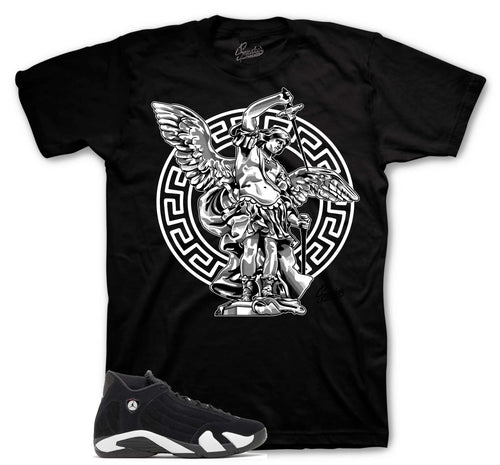 Retro 14 Black/White St. Micheal Shirt