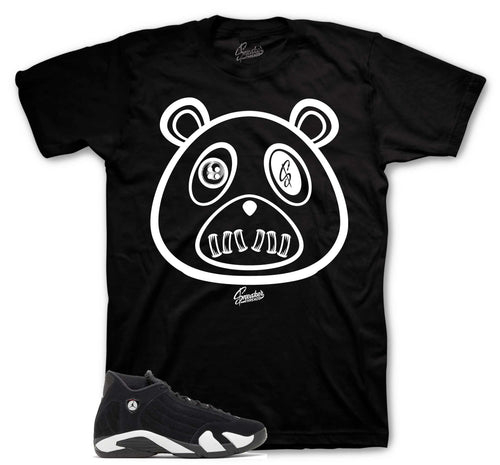 Retro 14 Black/White ST Bear Shirt