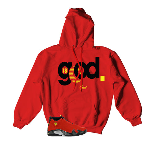 Retro 14 Challenge Red God Is Good Hoody