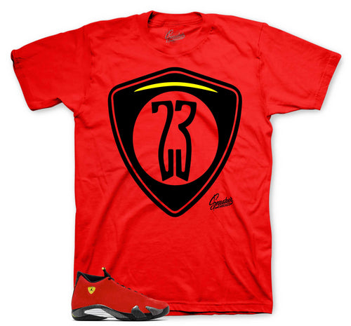 Retro 14 Challenge Red Shield Shirt