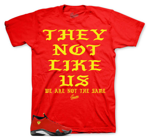 Retro 14 Challenge Red Not Like Us Shirt