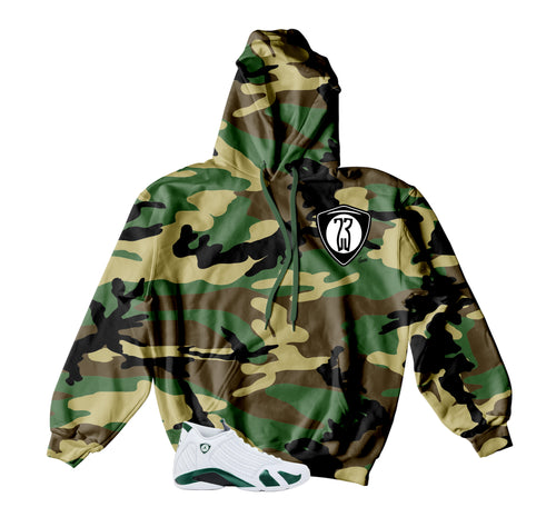 Shield Camo Hoody | Jordan 14 Forest Green