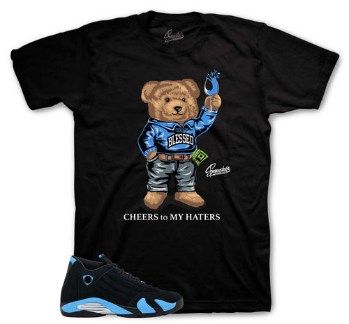 Retro 14 University Blue Cheers Bear Shirt