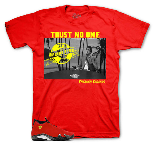 Retro 14 Challenge Red Tony Knows Shirt