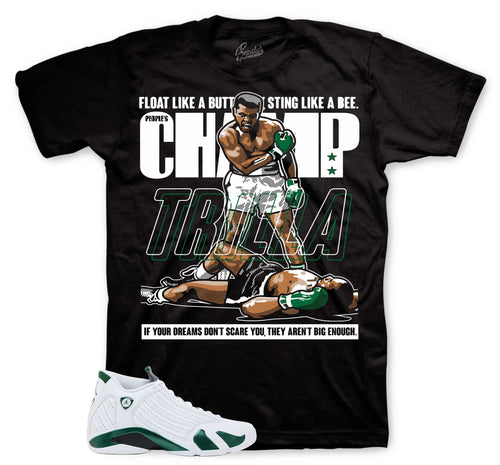 Trilla Graphic T-Shirt | Jordan 14 Forest Green