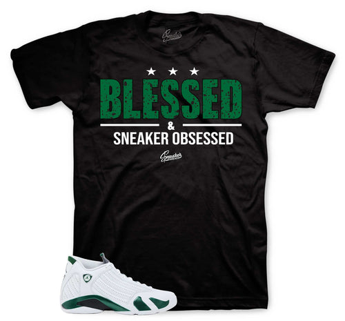 Sneaker Obsessed Graphic T-Shirt | Jordan 14 Forest Green