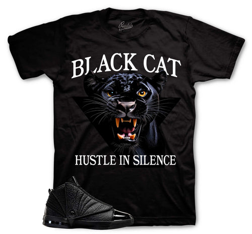 Hustle in Silence Graphic T-Shirt | Jordan 16 Black Pack