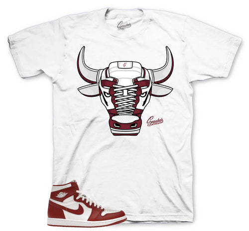 Retro 1 Artisanal Red War Bully Shirt