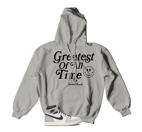 Retro 1 Elephant Print Goat Hoody