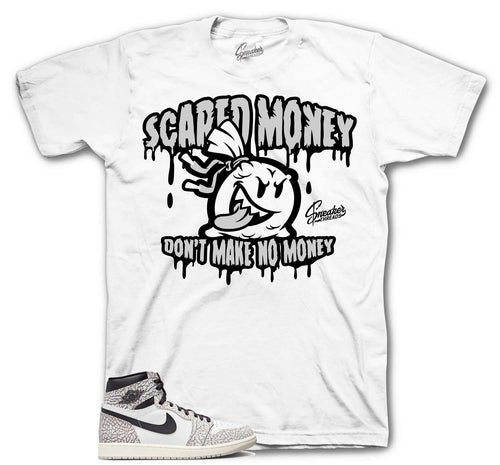 Retro 1 Elephant Print Scared Money Shirt
