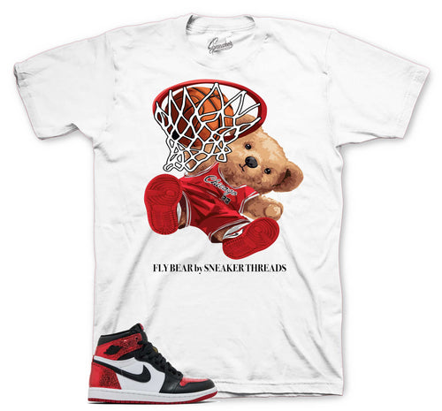 Retro 1 Ruby Fly Bear Shirt