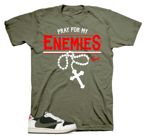Retro 1 Olive Enemies Shirt