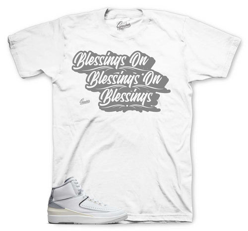 Retro 2 Cement Grey Blessings Shirt