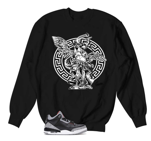 Retro 3 Black Cement Archangel Sweater
