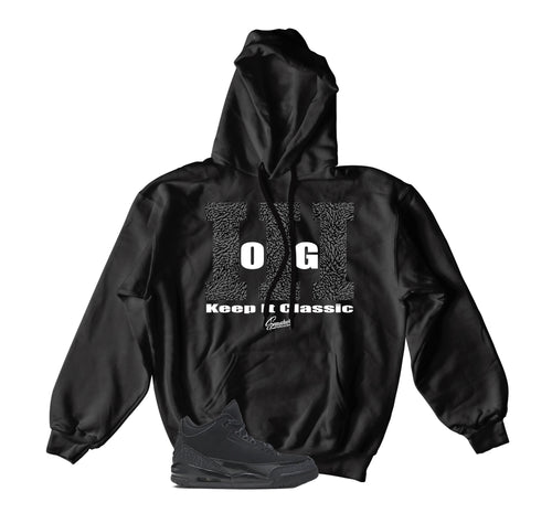Retro 3 Black Cat Keep It Classic Hoody
