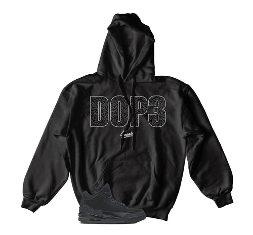 Retro 3 Black Cat D3 Hoody