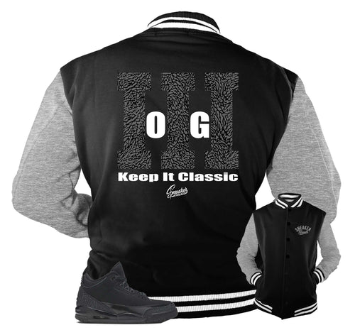 Retro 3 Black Cat Keep It Classic Jacket
