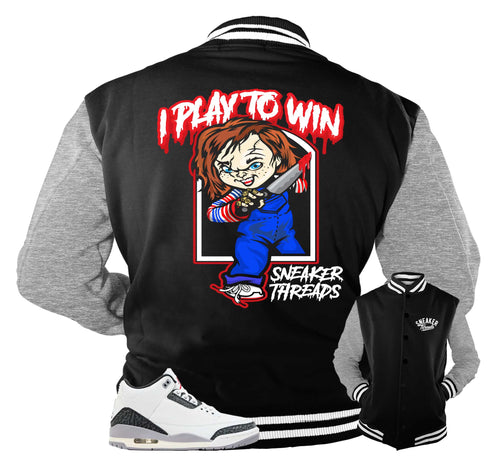 Retro 3 Cement Gray Play To Win Jacket