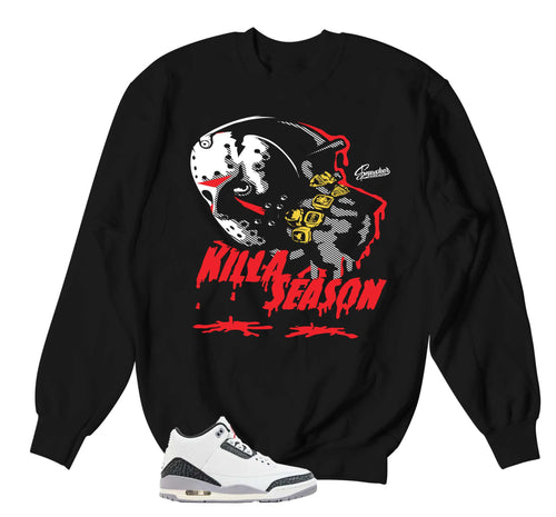 Retro 3 Cement Gray Killa Season Sweater