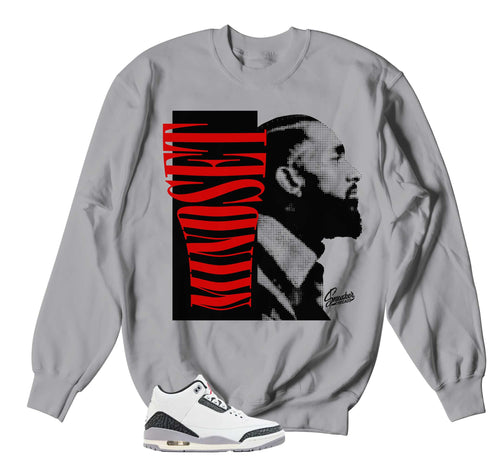 Retro 3 Cement Gray Mindset Sweater
