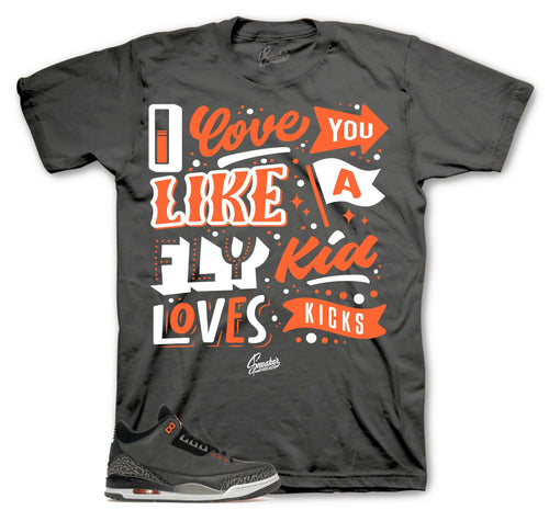 Retro 3 Fear Love Kicks Shirt