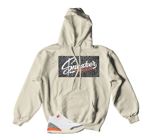 Retro 3 Georgia Peach  Sneaker Threads Box Hoody