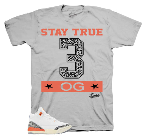 Retro 3 Georgia Peach Saty True Shirt