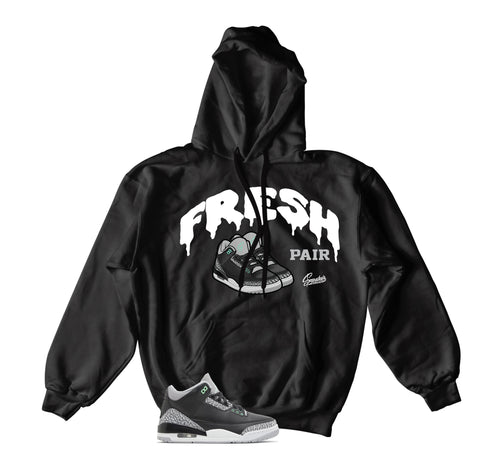 Retro 3 Green Glow Fresh Hoody