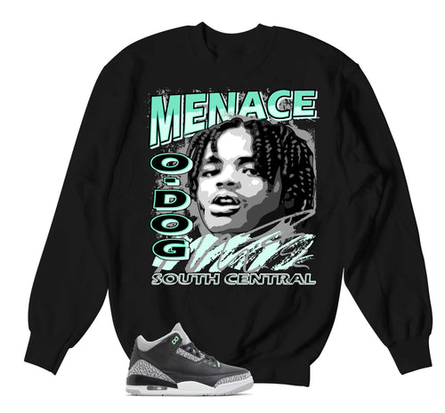 Retro 3 Green Glow Nineties Sweater