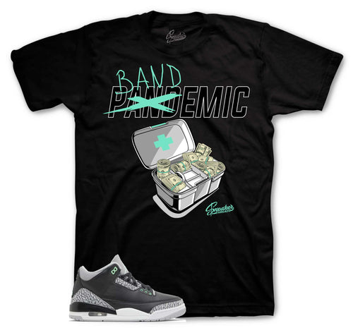 Retro 3 Green Glow Bandemic Shirt