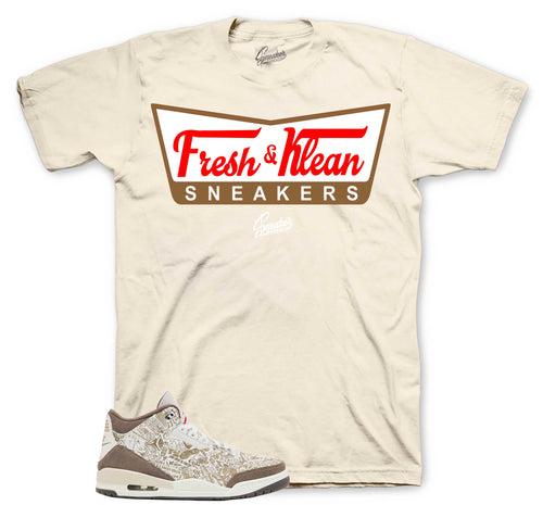 Retro 3 Laser Palomino Fresh Klean Shirt