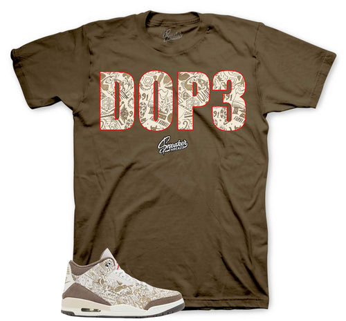 Retro 3 Laser Palomino Dope Shirt