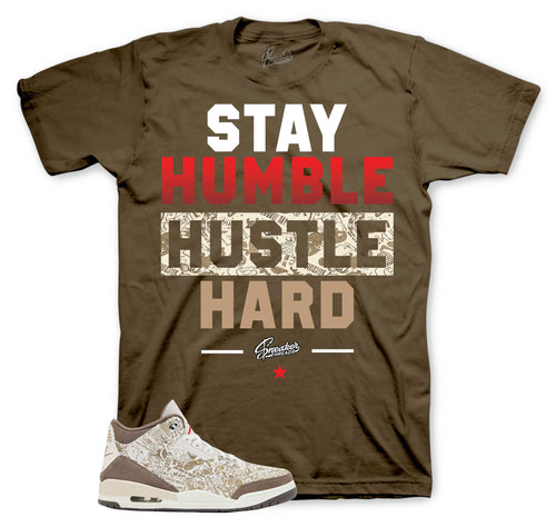 Retro 3 Laser Palomino Stay Humble Shirt